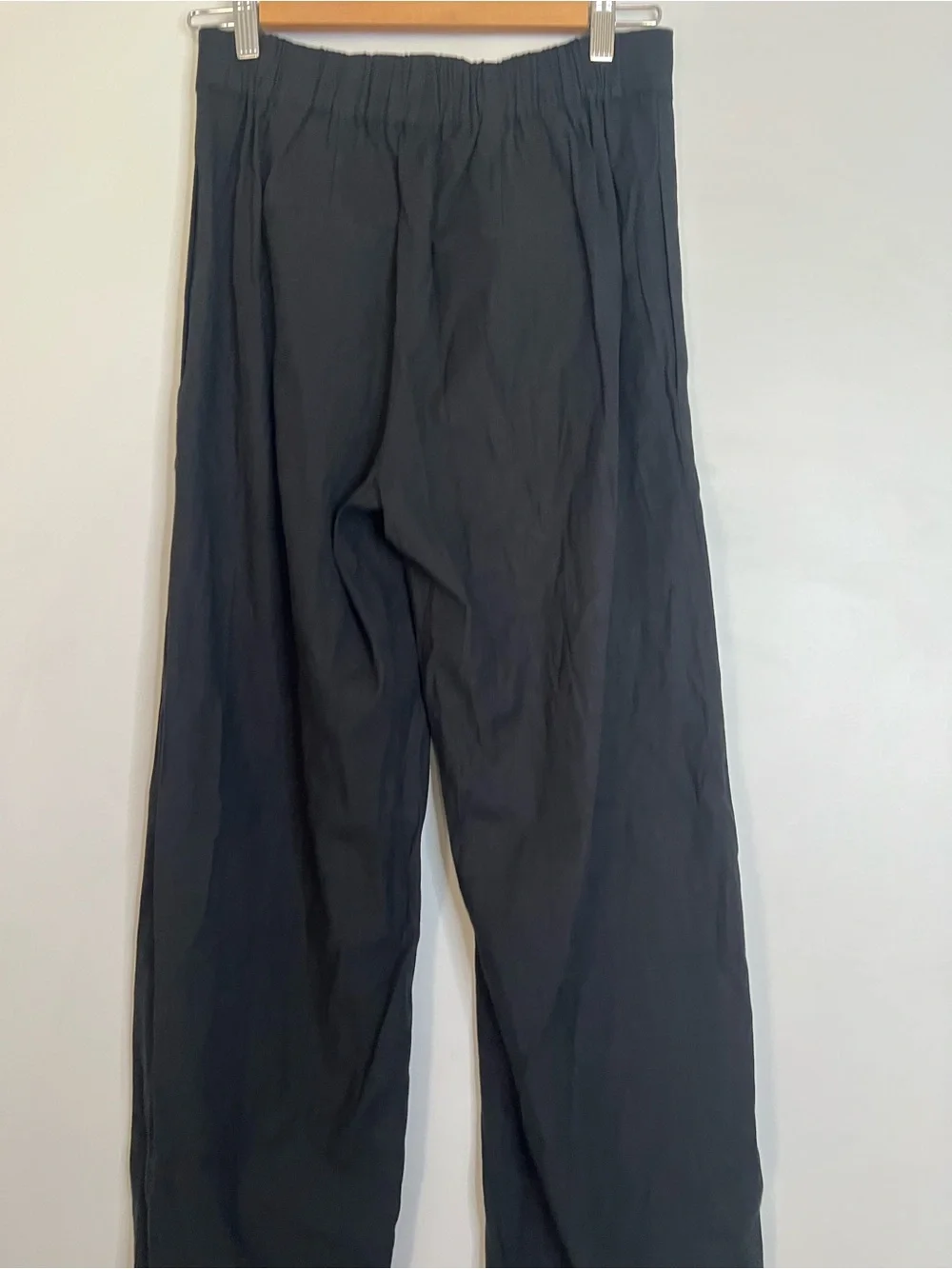Vince Linen Blend Black Wide-Leg Pants - Women size xsmall